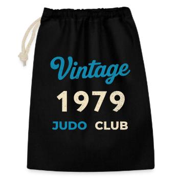 Vintage 1979 Judo Club Retro Birth Year Gift - Gift Bag 30 x 45 cm - black - Front