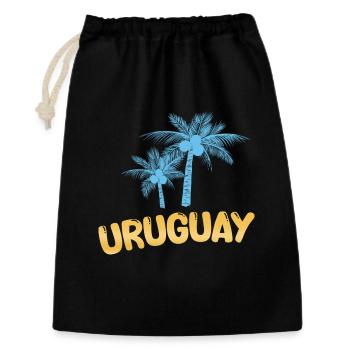 Palm Trees Uruguay - Gift Bag 30 x 45 cm - black - Front