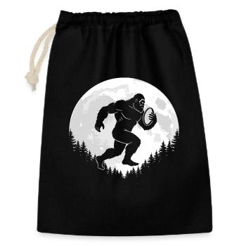 Bigfoot rugby players - Gift Bag 30 x 45 cm - black - Front