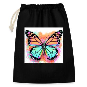 butterfly - Gift Bag 30 x 45 cm - black - Front