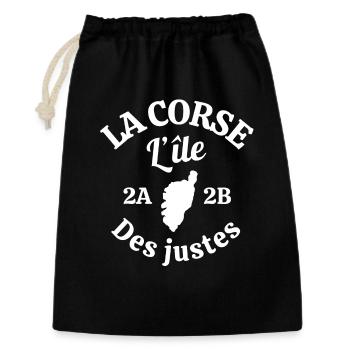 Corsica, island of beauty, I love Corsica - Gift Bag 30 x 45 cm - black - Front