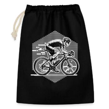 Simple road bike timeless design - Gift Bag 30 x 45 cm - black - Front