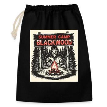 Camp Blackwood – Summer Camp Slasher - Geschenkbeutel aus Baumwolle (30 x 45 cm) - Schwarz - Vorne