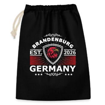 Armoiries du Brandebourg – Fierté de la patrie - Sac cadeau 30 x 45 cm - noir - Devant