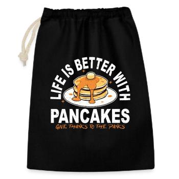 Better Life Pancakes - Gift Bag 30 x 45 cm - black - Front