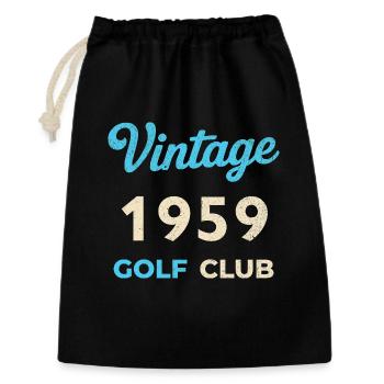 Vintage 1959 Golf Club Retro Geburtsjahr Geschenk - Geschenkbeutel aus Baumwolle (30 x 45 cm) - Schwarz - Vorne