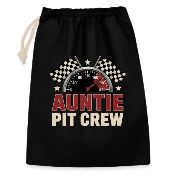 Auntie Pit Crew Racing - Gift Bag 30 x 45 cm - black - Front