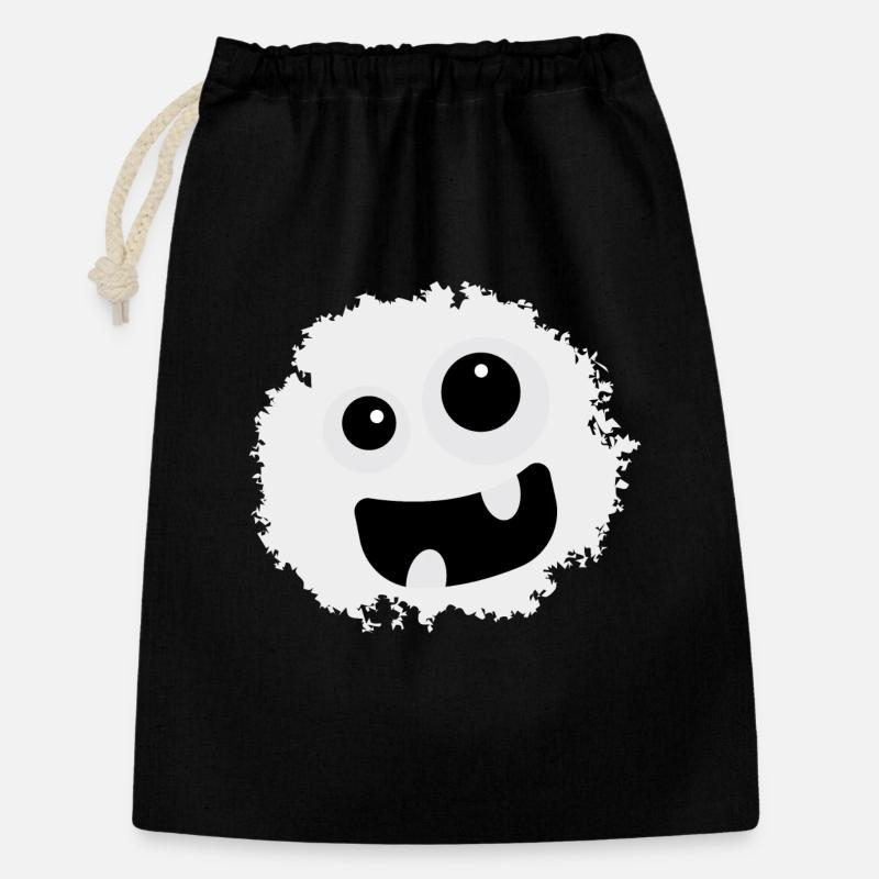 Laughing Monster - Halloween - Ghost - Ghost - Gift Bag 30 x 45 cm - black