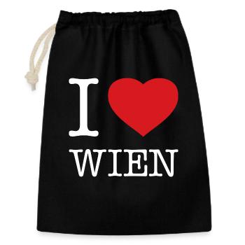 I LOVE VIENNA - Gift Bag 30 x 45 cm - black - Front