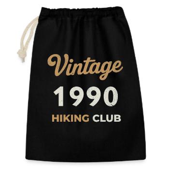Vintage 1990 – Sailing Club Retro Year of Birth - Gift Bag 30 x 45 cm - black - Front