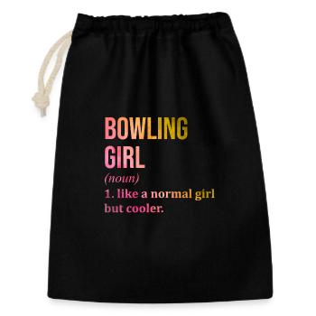 Bowling - Gift Bag 30 x 45 cm - black - Front