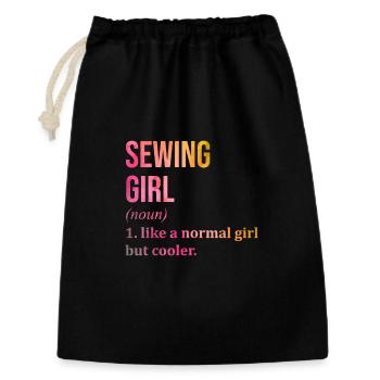 Sewing - Gift Bag 30 x 45 cm - black - Front