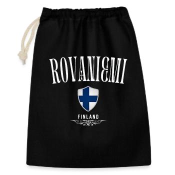 Rovaniemi Finlande, souvenir Rovaniemi - Sac cadeau 30 x 45 cm - noir - Devant