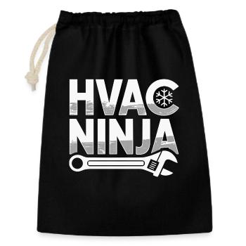 Funny HVAC Air Conditioning Repair HVAC Ninja Pros - Gift Bag 30 x 45 cm - black - Front