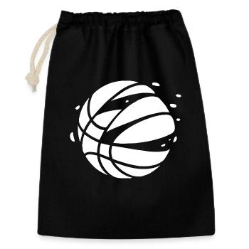 Monochrome Geometric Basketball Glyph - Gift Bag 30 x 45 cm - black - Front