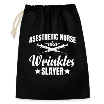  Asesthetic Nurse aka Wrinkles Slayer Botox - Gift Bag 30 x 45 cm - black - Front