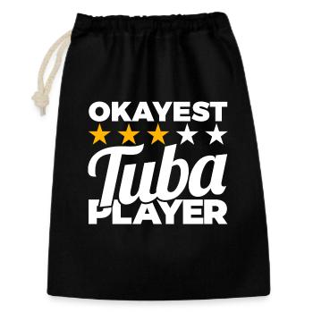 Average tuba player - Gift Bag 30 x 45 cm - black - Front