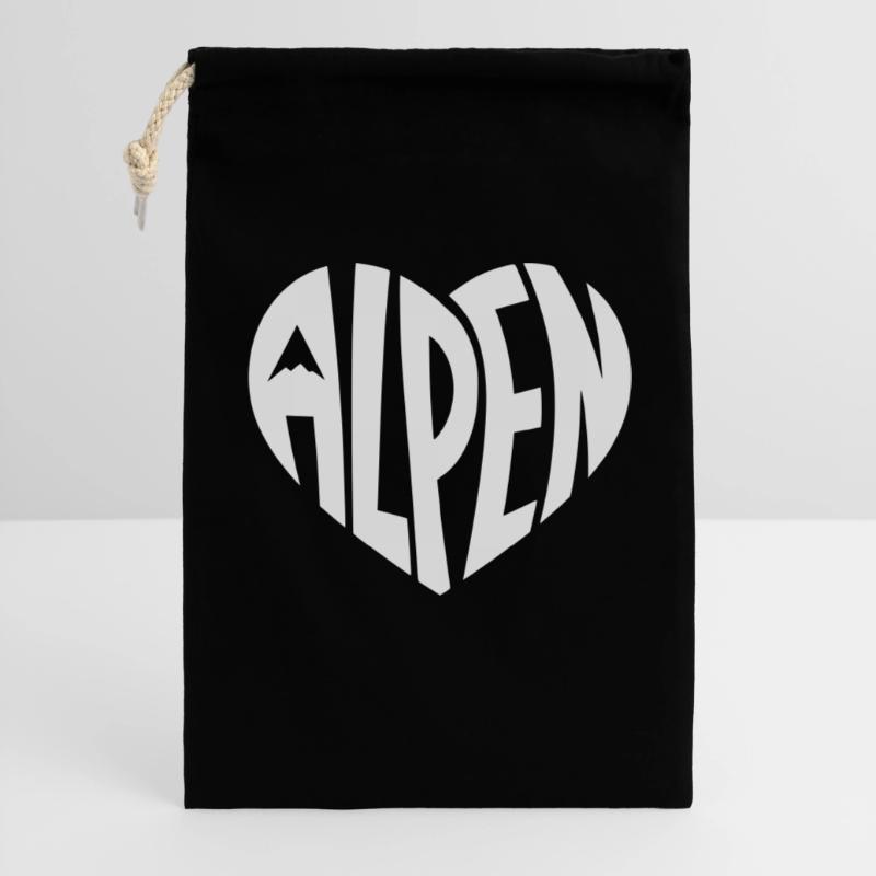 Alpine Heart Design - Couleur de design variable Sac cadeau 30 x 45 cm