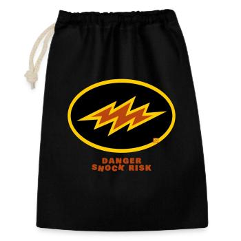 shock risk - Gift Bag 30 x 45 cm - black - Front