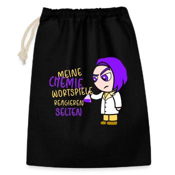 Chemistry Chemist Chemistry Teacher Funny Science - Gift Bag 30 x 45 cm - black - Front