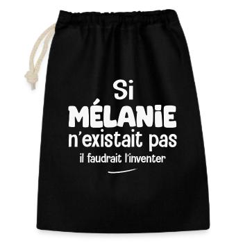If Mélanie didn't exist, we'd have to invent her - Gift Bag 30 x 45 cm - black - Front