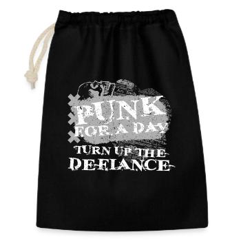 Punk Pour Un Jour - Sac cadeau 30 x 45 cm - noir - Devant