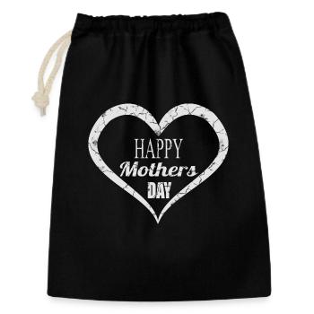 Motif de la fête des mères - Sac cadeau 30 x 45 cm - noir - Devant