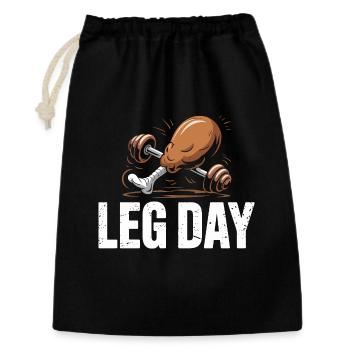 Leg Day Power Duel - Gift Bag 30 x 45 cm - black - Front