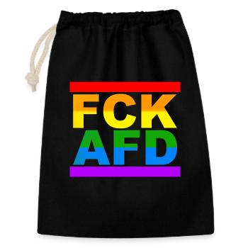 FCK AfD - Gift Bag 30 x 45 cm - black - Front
