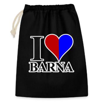 I love Barna - Gift Bag 30 x 45 cm - black - Front