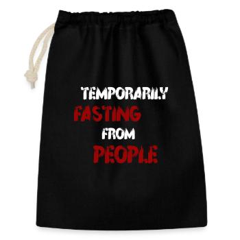 Fasting people - Gift Bag 30 x 45 cm - black - Front