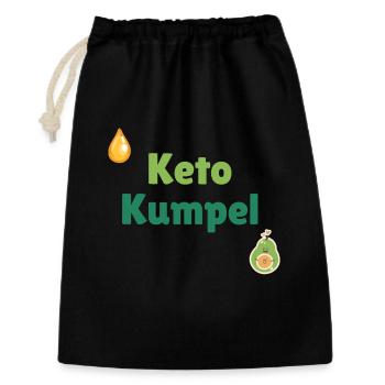 Keto Buddy - Sac cadeau 30 x 45 cm - noir - Devant