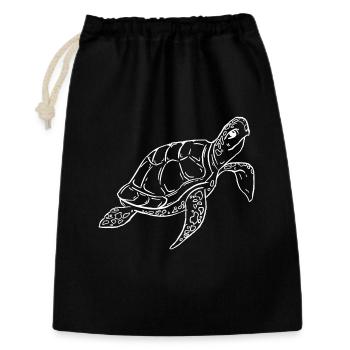 Sea Turtle Ocean Illustration - Gift Bag 30 x 45 cm - black - Front