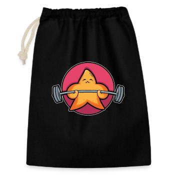 Conception de remise en forme Starfish - Sac cadeau 30 x 45 cm - noir - Devant