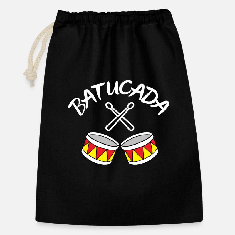 batucada, percussion, drum - Gift Bag 30 x 45 cm - black