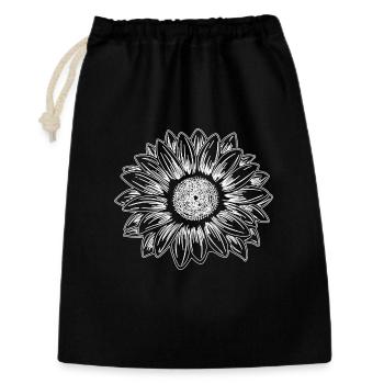 Conception de tournesol - Sac cadeau 30 x 45 cm - noir - Devant