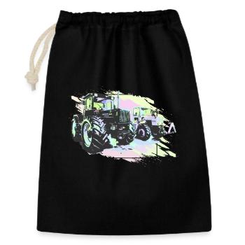 Old tractors - Gift Bag 30 x 45 cm - black - Front