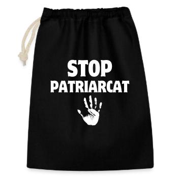 Stop patriarchy, women's rights - Gift Bag 30 x 45 cm - black - Front