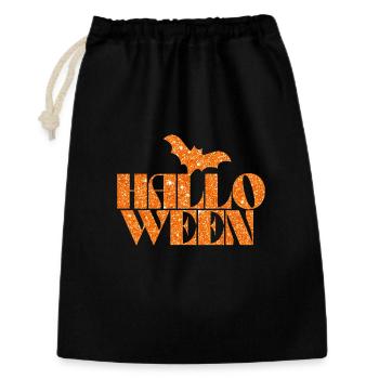 Conception de chauve-souris scintillante d’Halloween - Sac cadeau 30 x 45 cm - noir - Devant