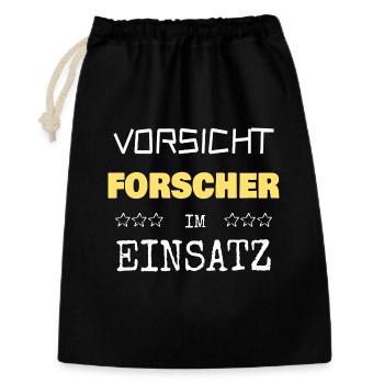 Vocation Researcher - Gift Bag 30 x 45 cm - black - Front