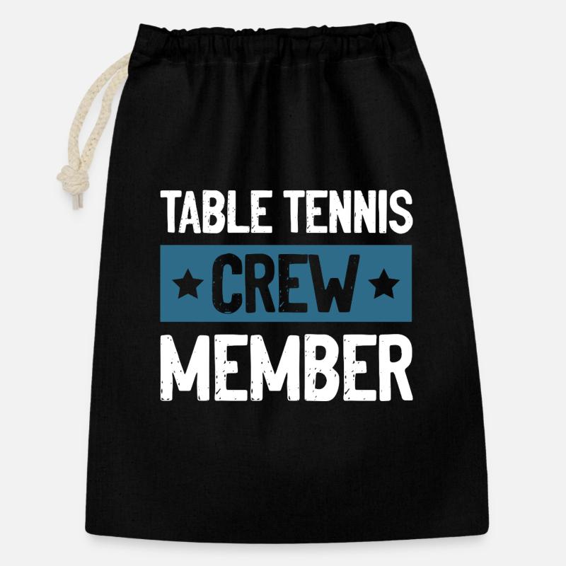 Équipe de tennis de table - Sac cadeau 30 x 45 cm - noir