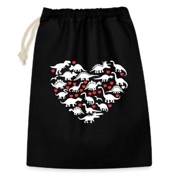 J’adore les dinosaures - Sac cadeau 30 x 45 cm - noir - Devant