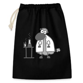 Ovins de laboratoire - Sac cadeau 30 x 45 cm - noir - Devant