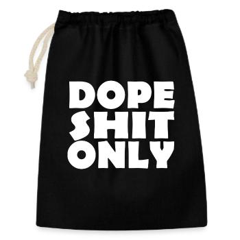 shit - Gift Bag 30 x 45 cm - black - Front
