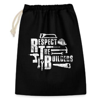 Respect the Builders - Gift Bag 30 x 45 cm - black - Front