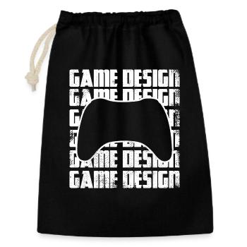 Game Designer - Geschenkbeutel aus Baumwolle (30 x 45 cm) - Schwarz - Vorne
