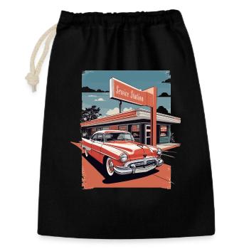 Classic Cars 1950 - Geschenkbeutel aus Baumwolle (30 x 45 cm) - Schwarz - Vorne