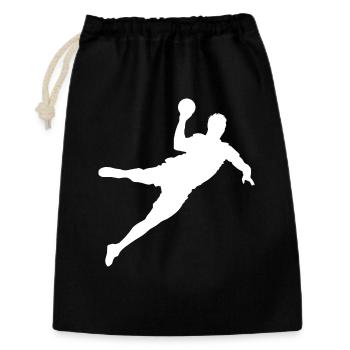 Lancer de handball Joueurs de handball européens Symbole Icône de l’équipe - Sac cadeau 30 x 45 cm - noir - Devant