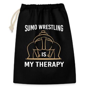 Sumo - Geschenkbeutel aus Baumwolle (30 x 45 cm) - Schwarz - Vorne
