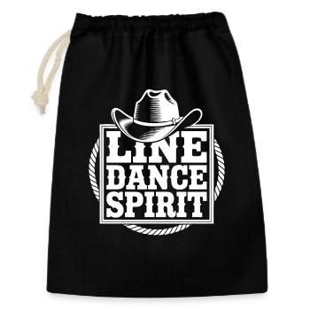 Line Dance Spirit Western - Sac cadeau 30 x 45 cm - noir - Devant